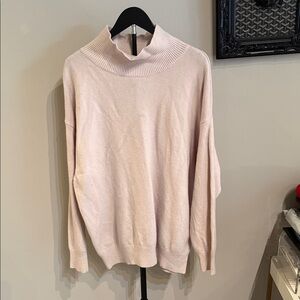 Aritzia Soft Pink Turtleneck Sweater